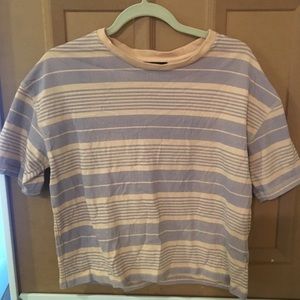 Urban Outfitters Striped Crew Neck Baggy Tee